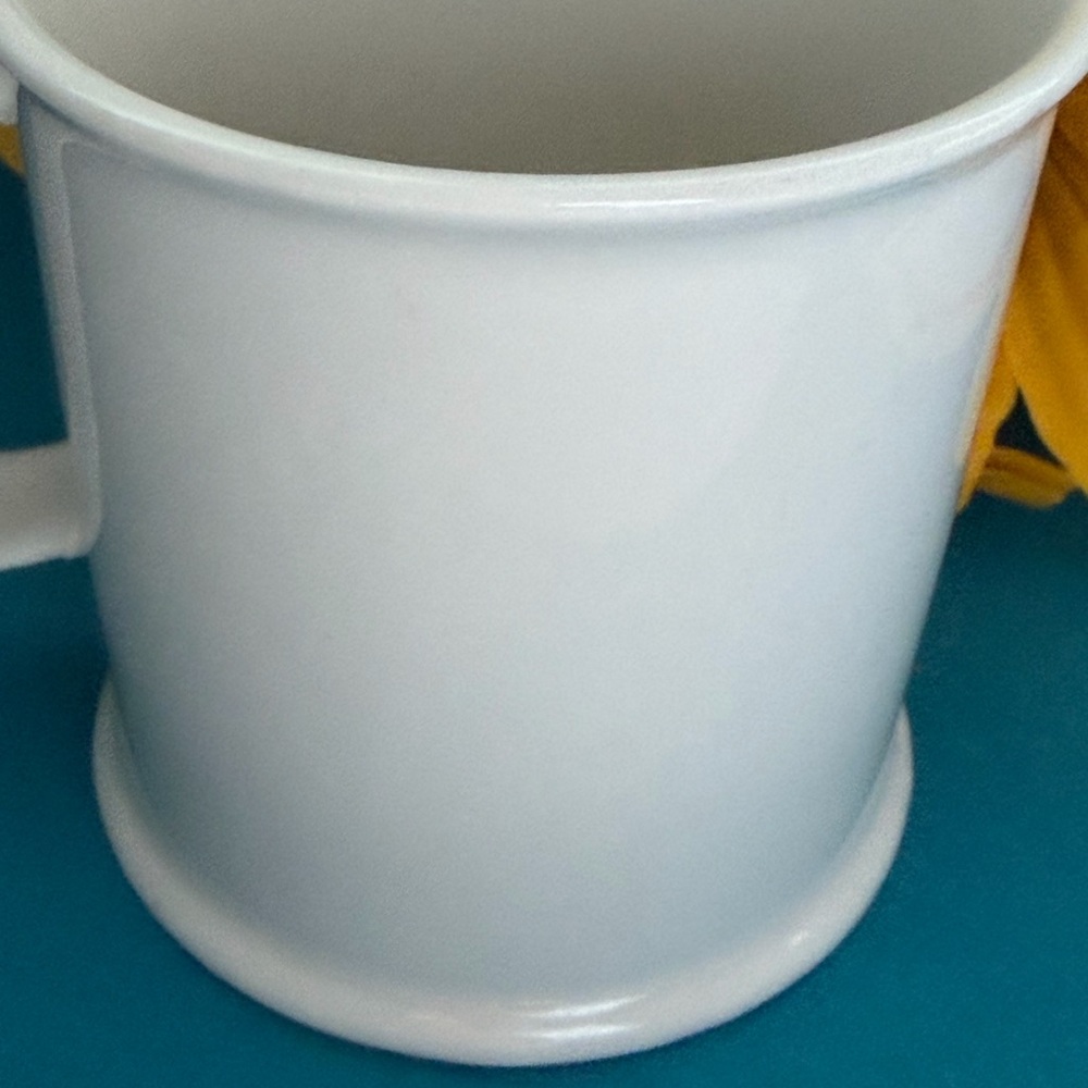 Cost Plus World Market Black and White Monogram 20 oz Mug - Picture 6 of 9
